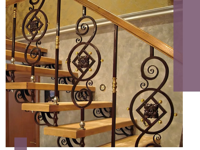 Изготовление кованых лестниц под ключ в Видном