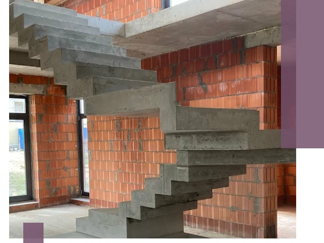 Изготовление бетонных лестниц под ключ в Видном