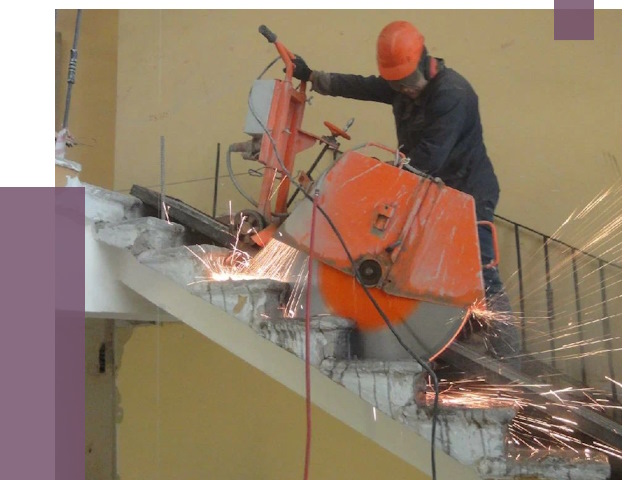 Демонтаж бетонных лестниц в Видном от 4658 руб. за м2 | ПРОЛЁТ-Вдн