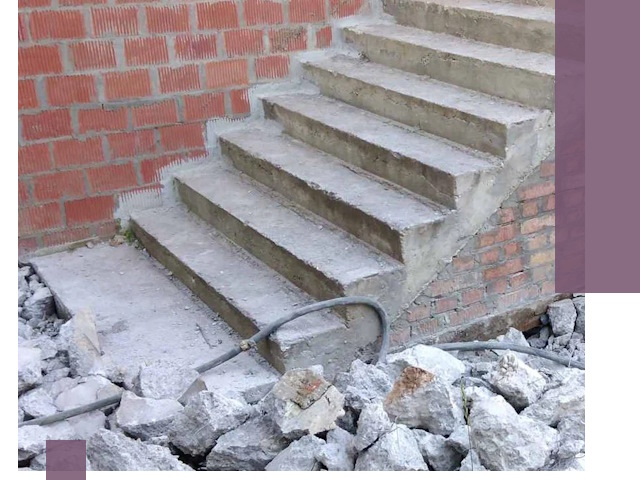 Демонтаж бетонных лестниц в Видном: быстро и безопасно