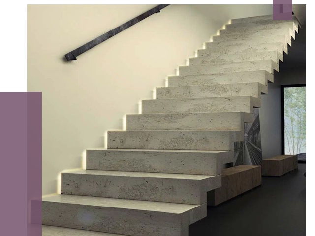 Облицовка бетонных лестниц в Видном от 4658 руб/м2 