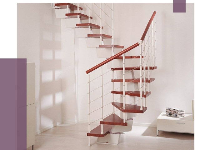 Изготовление лестниц на больцах в Видном от 9833 руб. | ПРОЛЁТ-Вдн