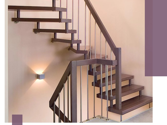 Изготовление лестниц на больцах в Видном под ключ