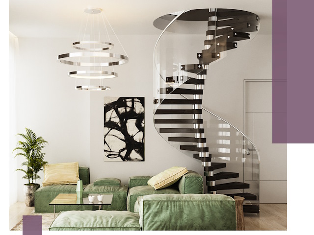 Лестницы для двухуровневой квартиры в Видном — изготовление и монтаж