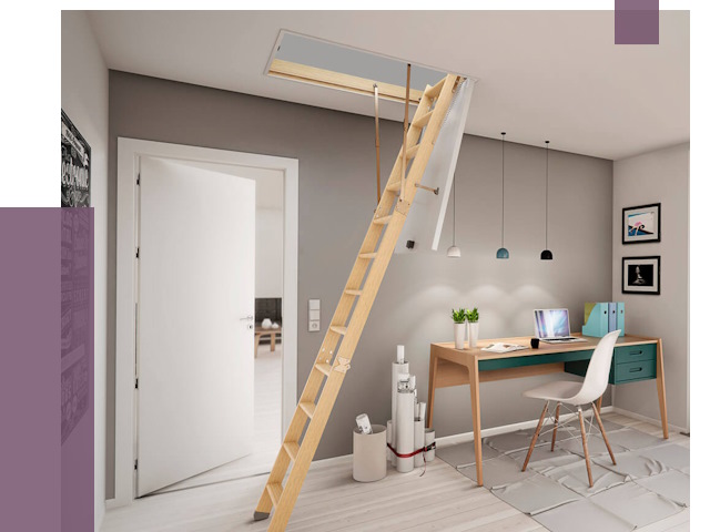 Чердачные лестницы в Видном — от 14749 руб. | ПРОЛЁТ-Вдн