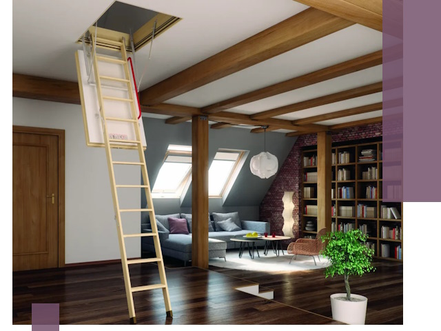 Чердачные лестницы под ключ в Видном: изготовление и монтаж