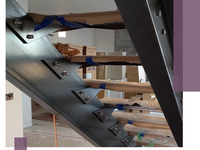 Усиление лестничных конструкций и усиление опор в Видном