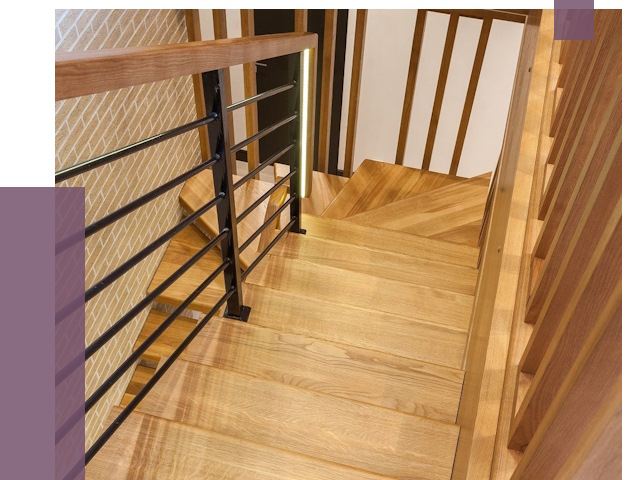 Лестницы из ясеня в Видном под ключ от 10143 руб. 