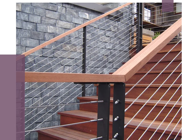 Тросовые перила под ключ в Видном от 7866 руб. 