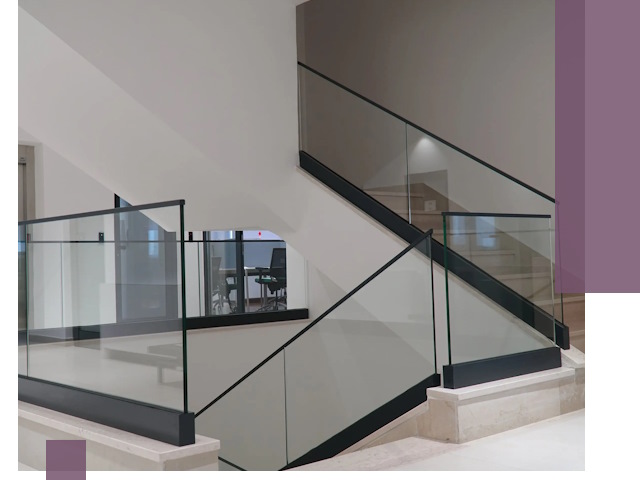 Стеклянные перила премиум-класса с установкой в Видном