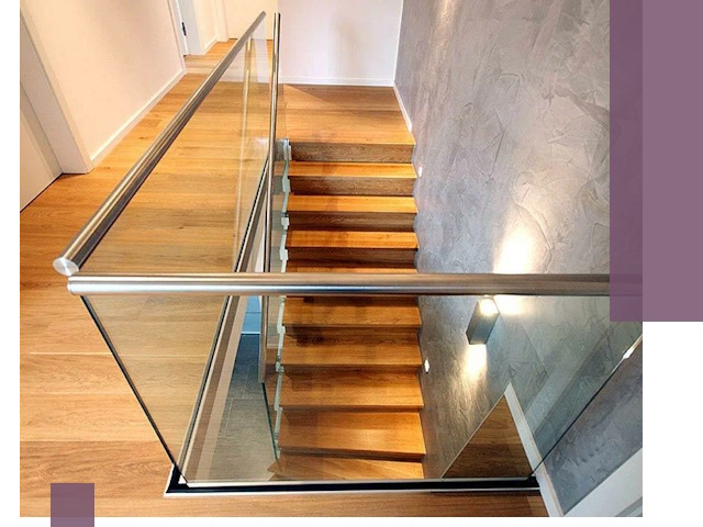 Перила для лестницы в доме — изготовление и монтаж в Видном