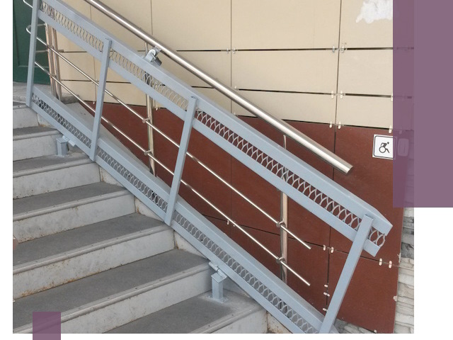 Изготовление откидных пандусов под ключ в Видном