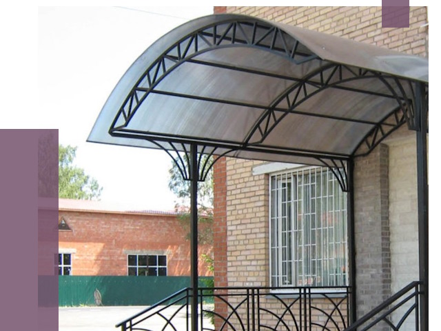 Металлические навесы и козырьки в Видном от 12938 руб.