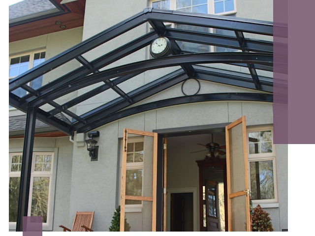 Изготовление и монтаж навесов и козырьков в Видном