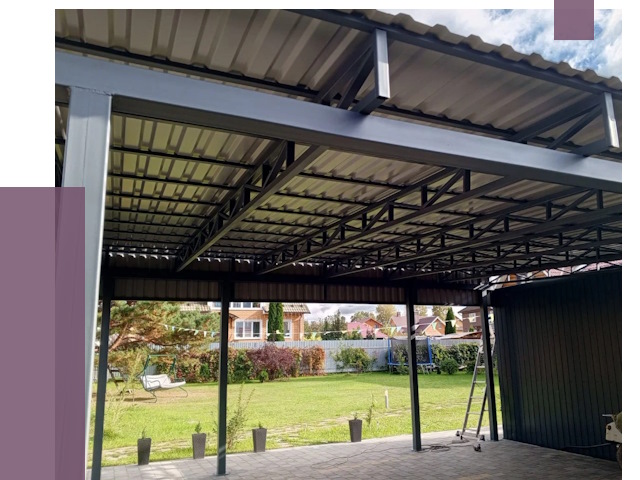 Монтаж навесов в Видном от 7452 руб. — установка навеса | ПРОЛЁТ-Вдн