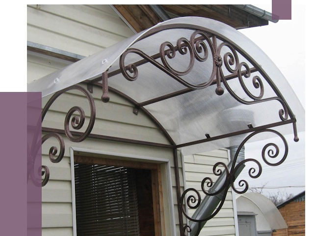 Изготовление козырьков в Видном от 7452 руб. — заказать | ПРОЛЁТ-Вдн