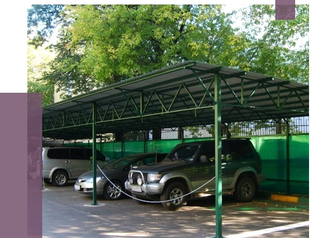 Навесы для парковки в Видном от 81248 руб. заказать | ПРОЛЁТ-Вдн
