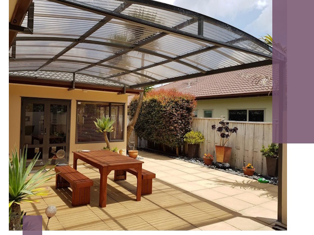 Навесы во двор под ключ в Видном — изготовление и монтаж