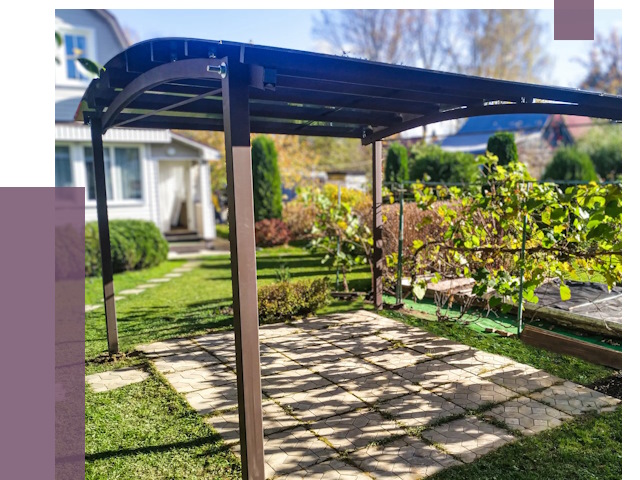 Навесы для дачи в Видном от 12886 руб. под ключ — ПРОЛЁТ-Вдн