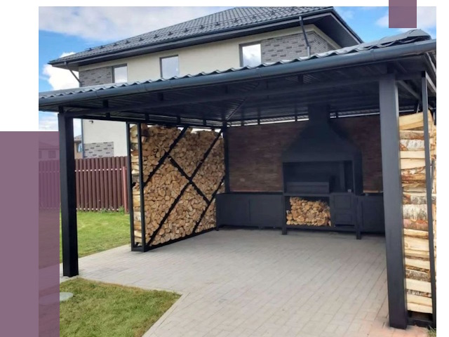 Навесы для барбекю в Видном от 12886 руб. под ключ | ПРОЛЁТ-Вдн