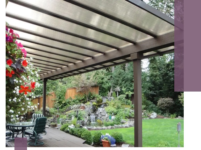 Навесы из поликарбоната под ключ в Видном быстро и надёжно