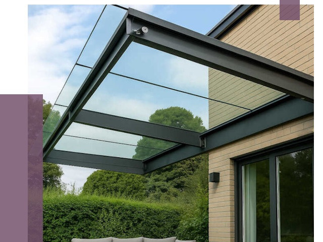 Стеклянные навесы и козырьки в Видном от 12420 руб.