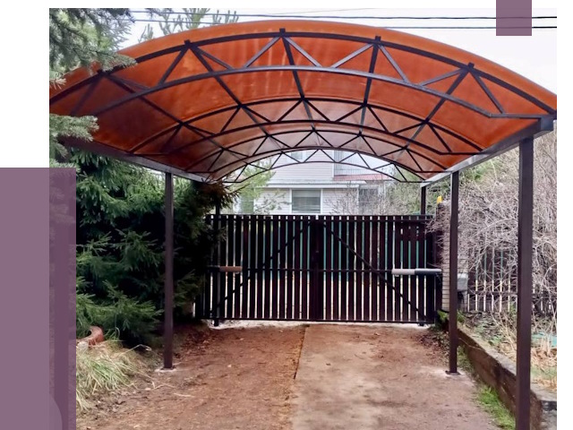 Арочные навесы в Видном от 12886 руб. — изготовление и монтаж | ПРОЛЁТ-Вдн