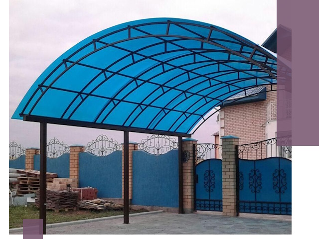 Арочные навесы под ключ в Видном — изготовление и монтаж