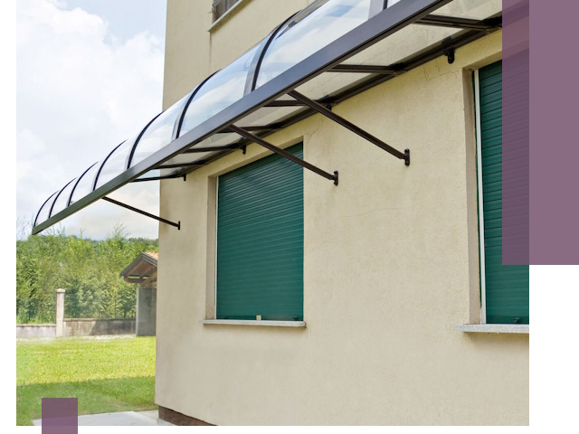 Козырьки над окнами в Видном — изготовление и монтаж по выгоде