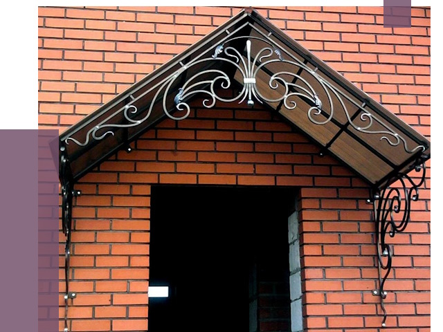 Металлические козырьки в Видном от 10816 руб. 