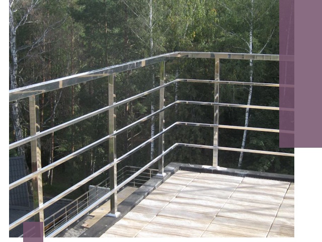 Парапеты из нержавеющей стали в Видном — изготовление и монтаж