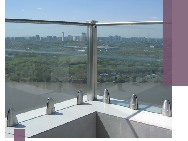 Стеклянные парапеты премиум класса в Видном для домов и бизнесов