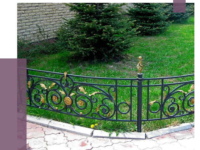 Кованые газонные ограждения в Видном от 7711 руб. — ПРОЛЁТ-Вдн