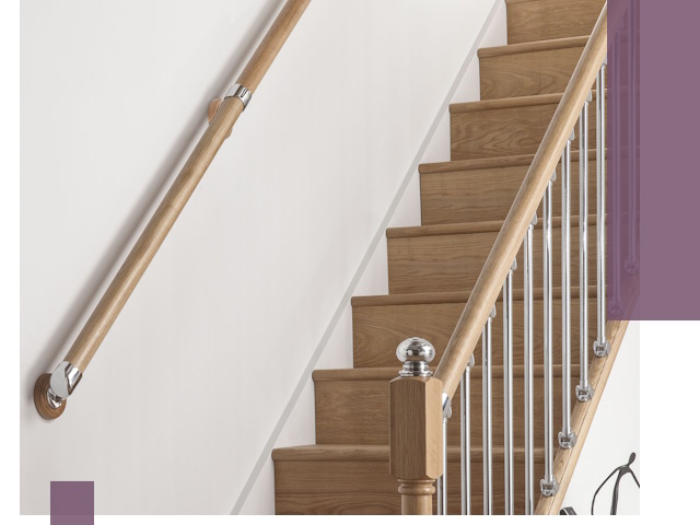 Пристенные поручни из стали и нержавейки под монтаж в Видном